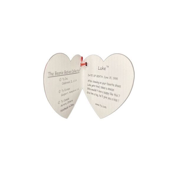 Lot of 2 Gigi Luke Dog Ty Beanie Baby Plush Collectible Vintage Y2K 90s - Picture 11 of 14